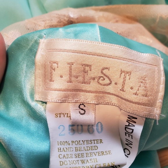 Blue Crystal Prom Dress - Picture 4 of 8